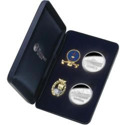 HMAS Sydney II Coin, Medallion and Badge Set